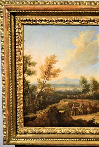 Paesaggio arcadico con Adorazione dei Magi